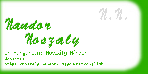 nandor noszaly business card